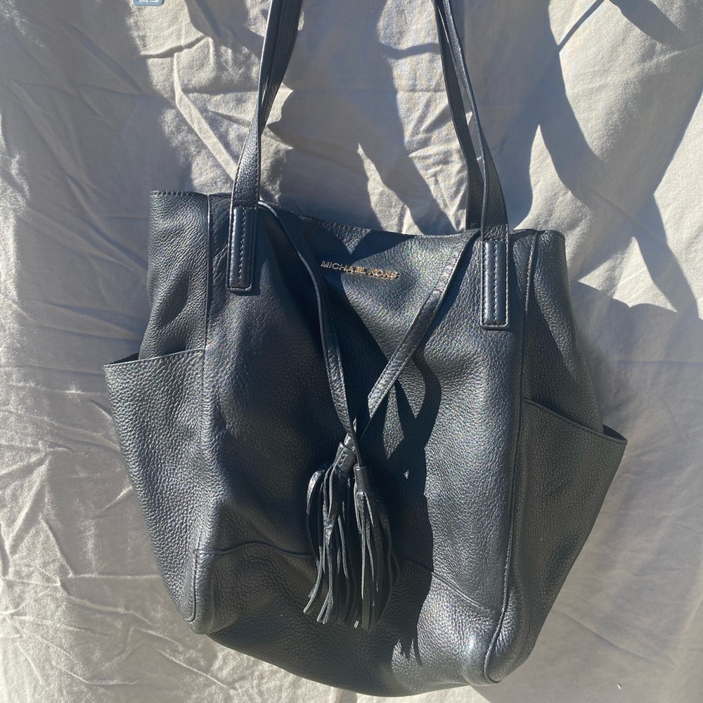 Michael Kors, Black Leather, Shoulder Bag